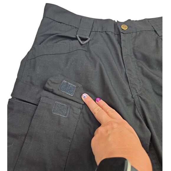 M Brand | Black, Multiple Pocket, Tactical Pants | Size XL - Picture 3 of 7